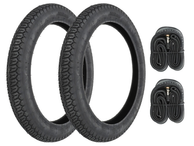 16 inch 2.50x16 Sava / Mitas B8 tires set Tomos A3 / A35 product