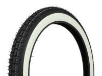 19 inch 2.50x19 Kenda K252 white wall street profile tire Tomos 2L / 3L