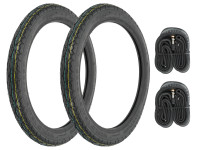 16 inch 2.25x16 Deestone D800 all weather tires set Tomos A3 / A35