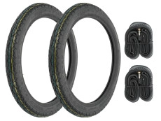 16 inch 2.25x16 Deestone D800 all weather tires set Tomos A3 / A35