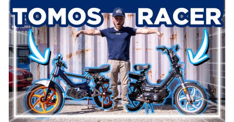 The Tomos racer modified even more extreme!