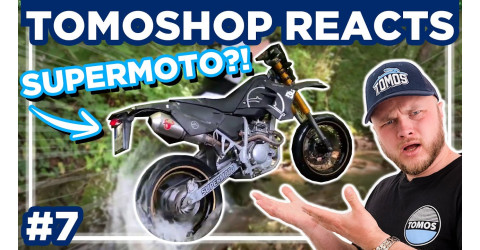 React 7: Stunt jump fail & Tomos Supermoto