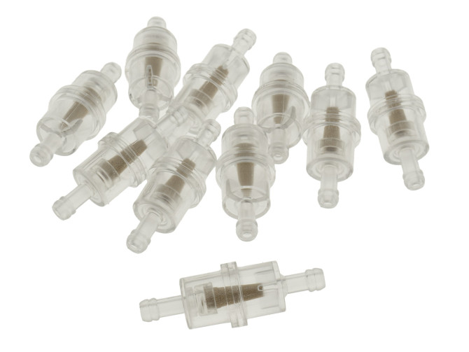 Benzinefilter transparant klein (10 stuks) product