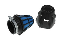 Air filter 46mm foam Polini Air Box straight black / blue