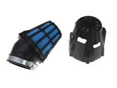 Air filter 46mm foam Polini Air Box angled black / blue