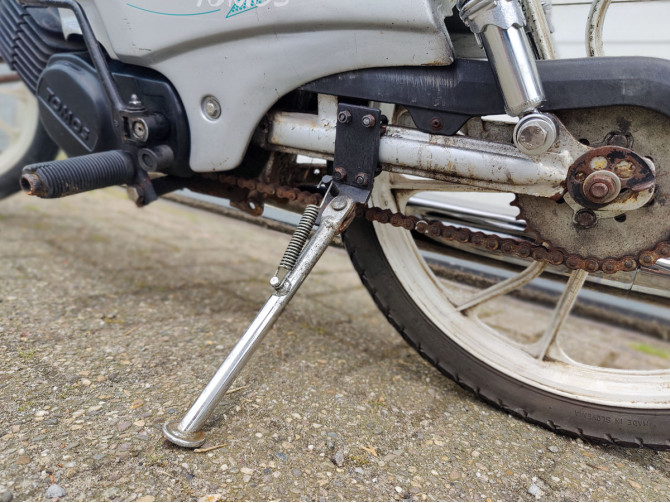 Swingarm side stand Tomos A3 / A35 old type swingarm chrome product