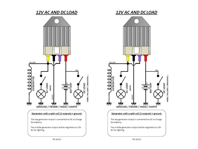 Ontsteking HPI 210 (2-Ten) spanningsregelaar met ingebouwde gelijkrichter product