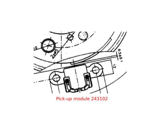 Flywheel Tomos A35 A52 A55 ignition pick-up original e-start product