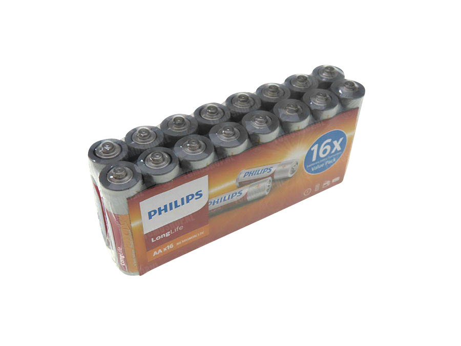 hoog slecht humeur Belichamen Batterij Philips AA per 16 stuks kopen? | Tomoshop.nl