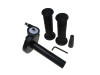 Handle set right fast quick action throttle aluminium black thumb extra