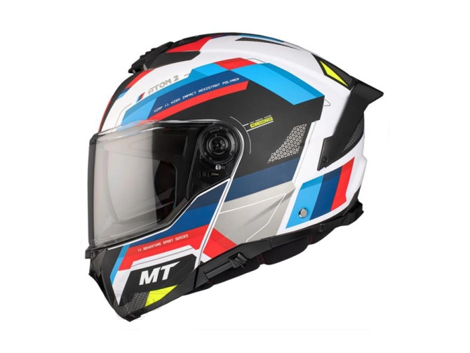 Helmet MT Atom 2 SV system bast matt red / blue