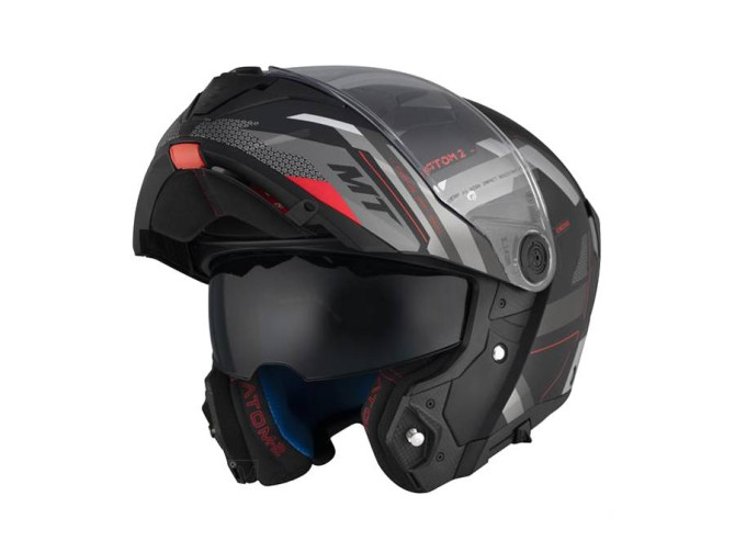 Helm MT Atom 2 SV System bast Matt Schwarz / Rot (S - XXL) product