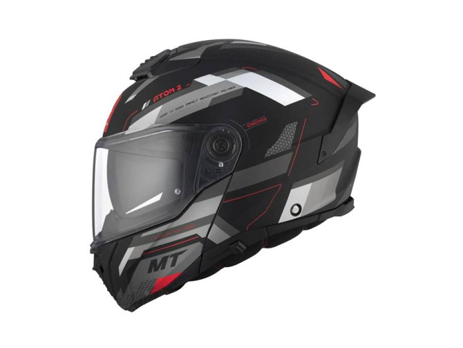 Helm MT Atom 2 SV systeem bast mat zwart / rood (S - XXL) product