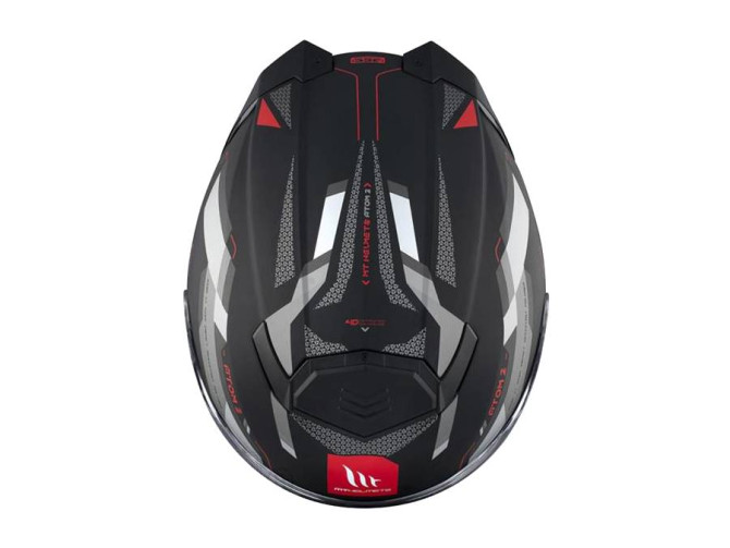 Helmet MT Atom 2 SV system bast matt black / red (S - XXL) product