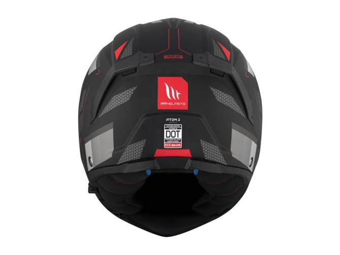 Helmet MT Atom 2 SV system bast matt black / red (S - XXL) product