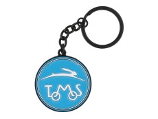 Keychain Tomos logo Black Metall Enamel