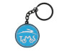 Keychain Tomos logo Black Metall Enamel thumb extra