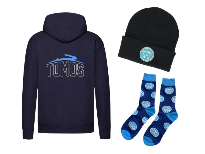 Tomos winter starterspakket – Hoodie, sokken & beanie product