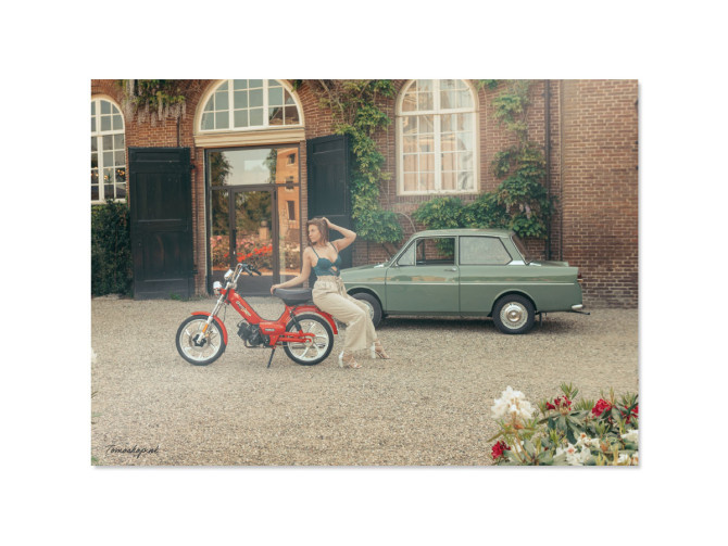 Poster with Tomos Quadro & DAF Daffodil 1964 (59,4x84cm) product