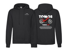 Hoodie Tomos zwart met rode Tomos A35 (S-XXL)