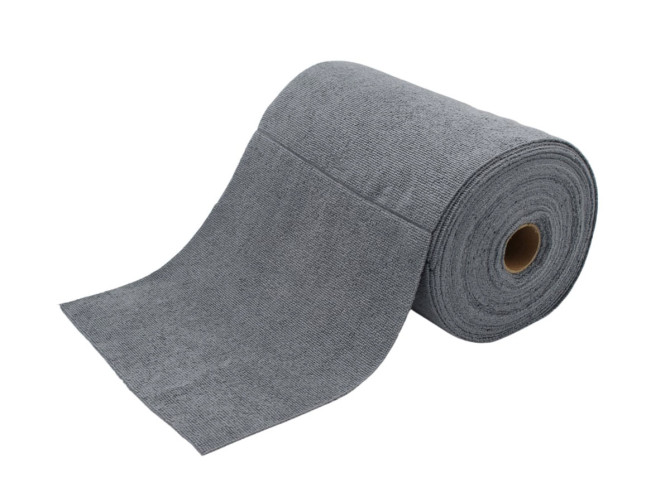 Microfibre cloth grey soft 30x30 cm on roll - 75 pieces product