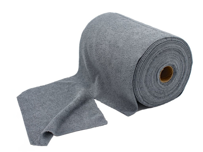 Microfibre cloth grey soft 30x30 cm on roll - 75 pieces product