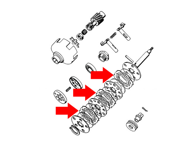 Clutch Tomos 2L / 3L / 4L / ATX clutch plate with lip product