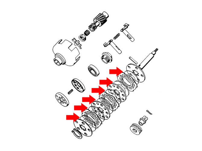 Kupplung Tomos 4L / APN-4 Altes Modell 0.2mm product