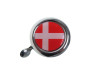 Bell with flag Denmark dome 3D sticker Widek chrome thumb extra