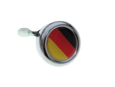 Bell with flag Germany dome 3D sticker Widek chrome