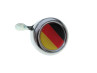 Bel met vlag Duitsland dome 3D sticker Widek chroom thumb extra