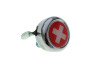 Bell with flag Switzerland dome 3D sticker Widek chrome thumb extra