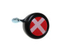 Bell with flag Denmark dome 3D sticker Widek black thumb extra