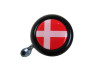 Bell with flag Denmark dome 3D sticker Widek black thumb extra