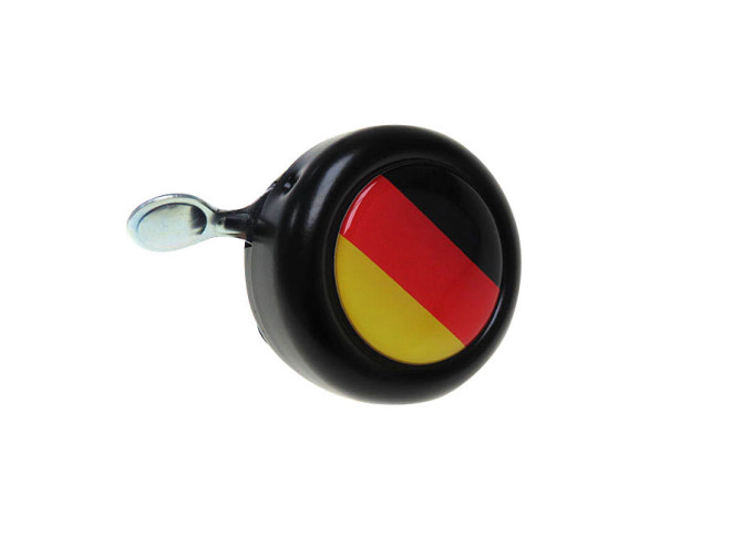 Bel met vlag Duitsland dome 3D sticker Widek zwart product