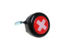 Bell with flag Switzerland dome 3D sticker Widek black thumb extra