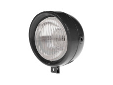 Koplamp rond 130mm classic glans zwart