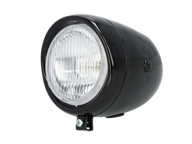 Koplamp rond 130mm ei model groot glans zwart GUIA product