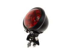 Taillight Tomos universal LED small black round with red lens