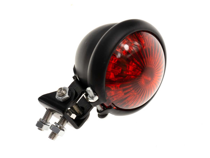 Taillight Tomos universal LED small black round with red lens product