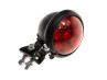 Taillight Tomos universal LED small black round with red lens thumb extra