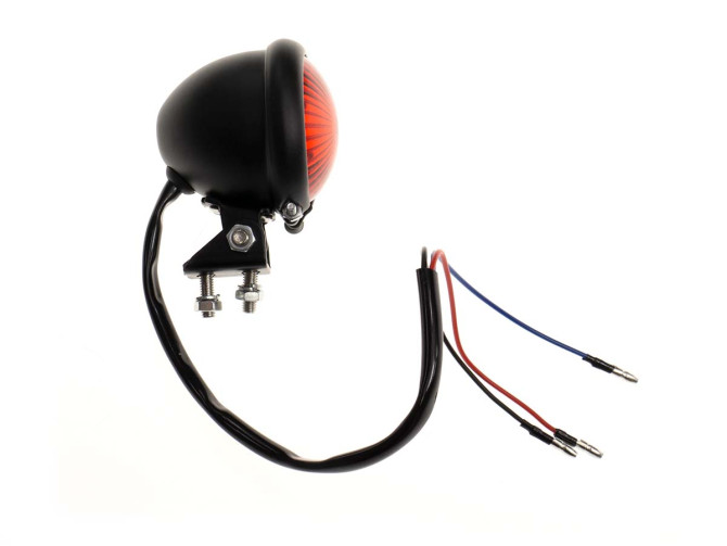 Taillight Tomos universal LED small black round with red lens product