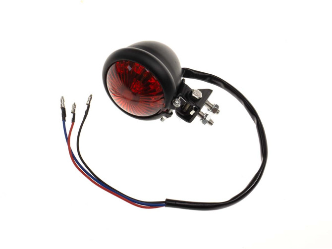 Taillight Tomos universal LED small black round with red lens product