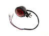 Taillight Tomos universal LED small black round with red lens thumb extra