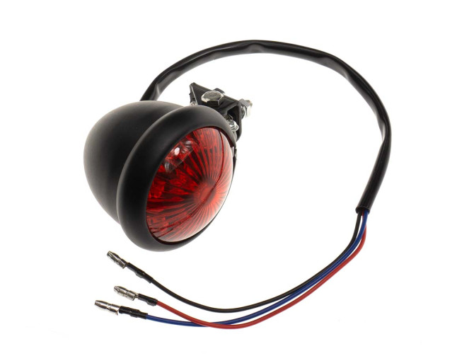 Taillight Tomos universal LED small black round with red lens product