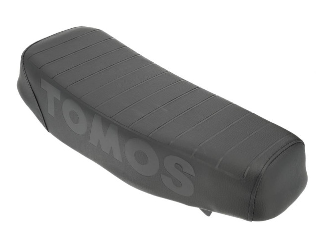 Saddle buddyseat Tomos A3 / A35 long custom with stamped logo black  product